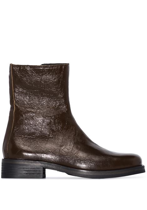 Brown Camion leather ankle boots Our Legacy - men